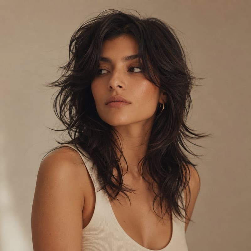 Wolf cut realizado en Cleo Spa