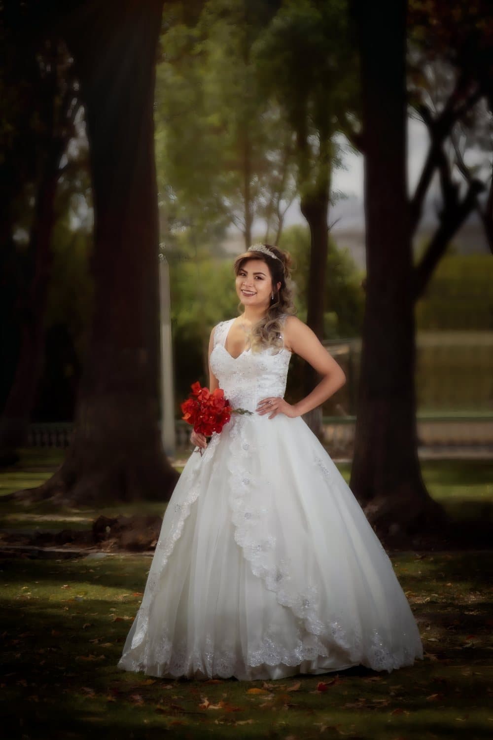 Novia en exteriores, paquete completo de Cleo Spa