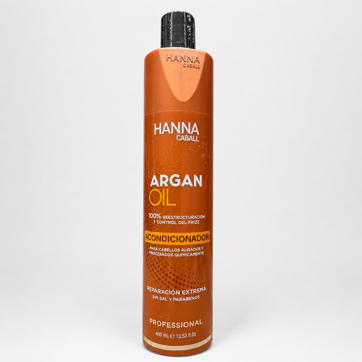 Botella cobre de Hanna Caball Argan Oil Acondicionador de 400 ml